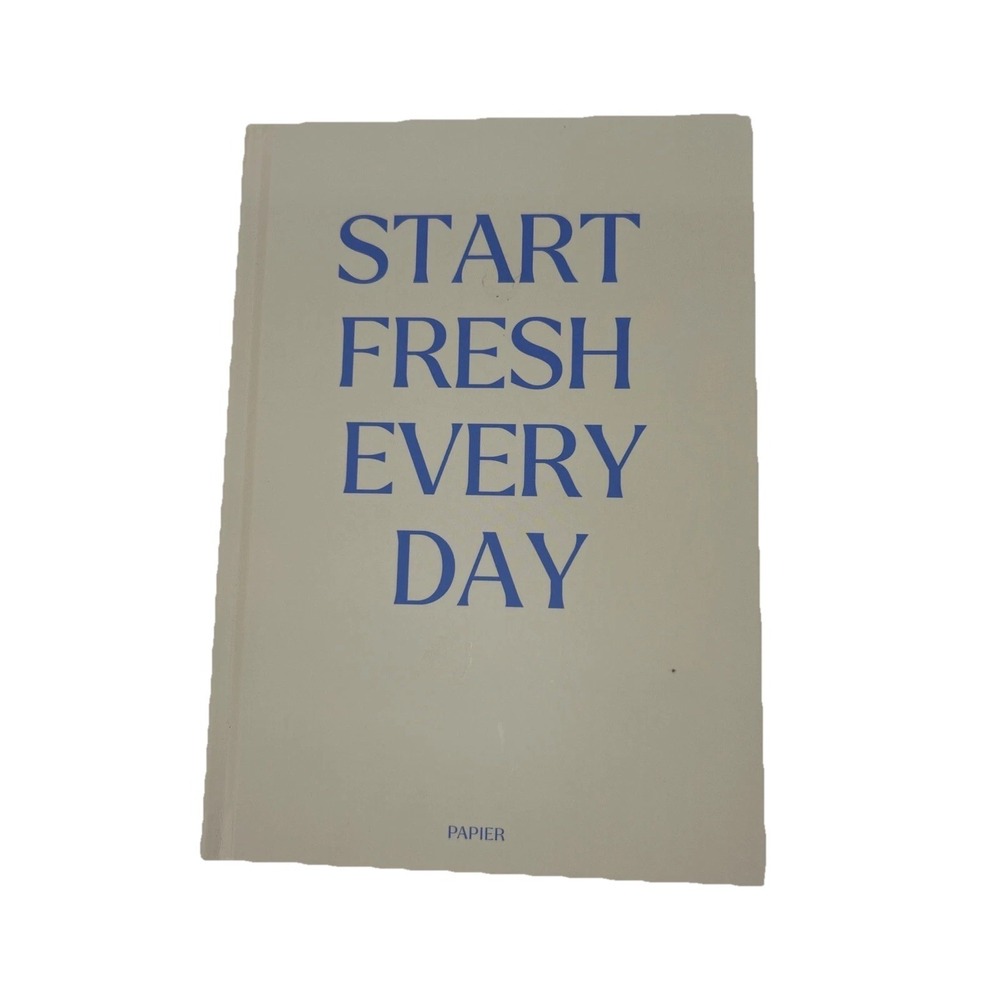 Papier Productivity Planner Start Fresh Every Day Blue Hardcover 16 Week Undated